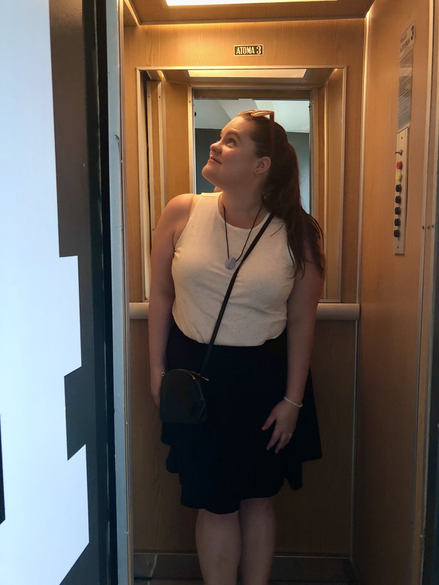 tiny French elevator