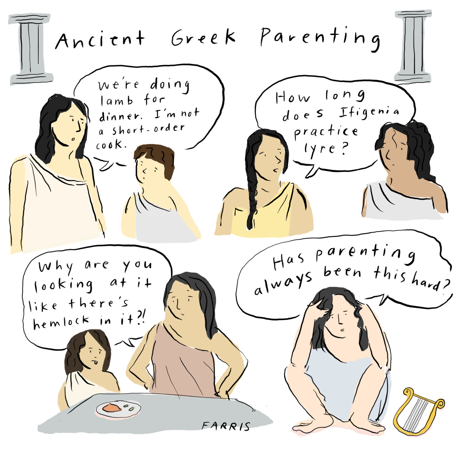 ancient greek parenting comic