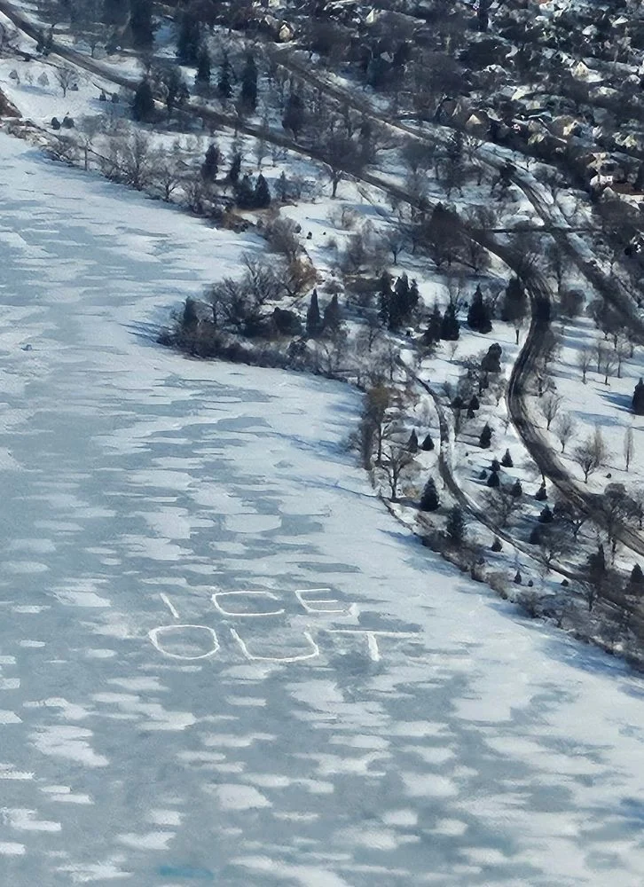 Minnesota lake nokomis ice out