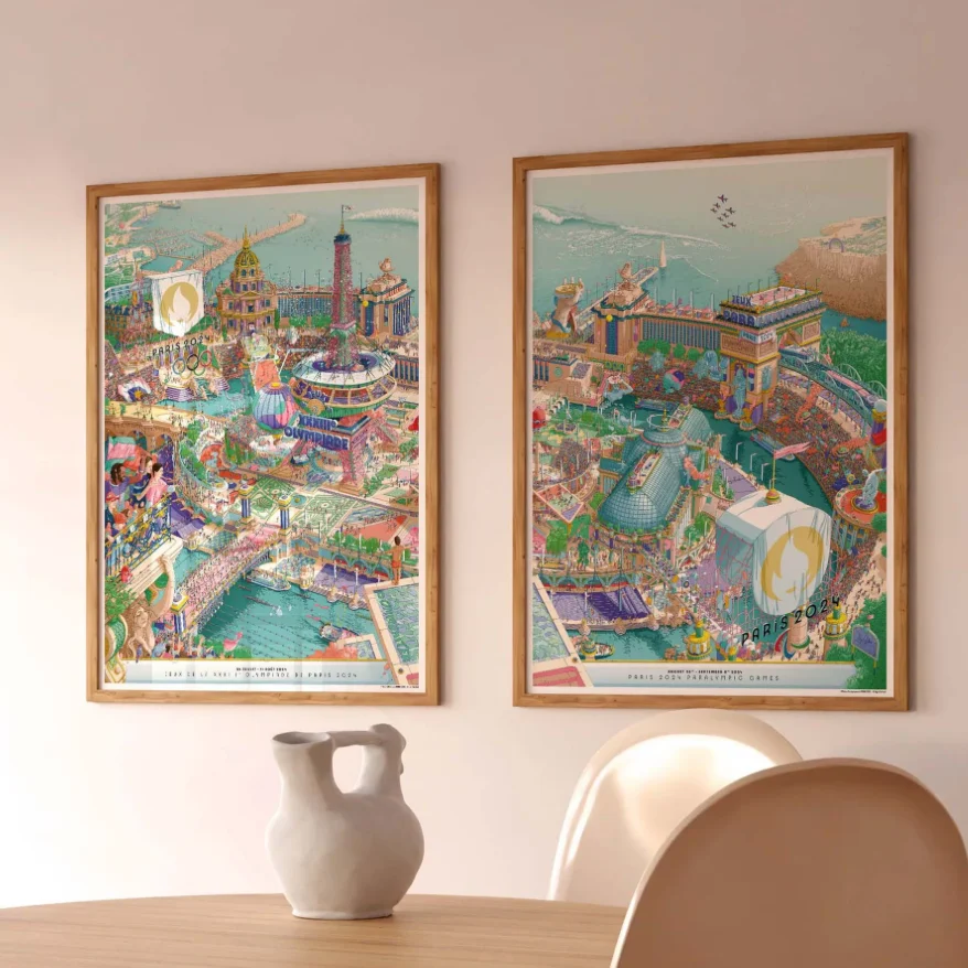 Paris olympics poster print