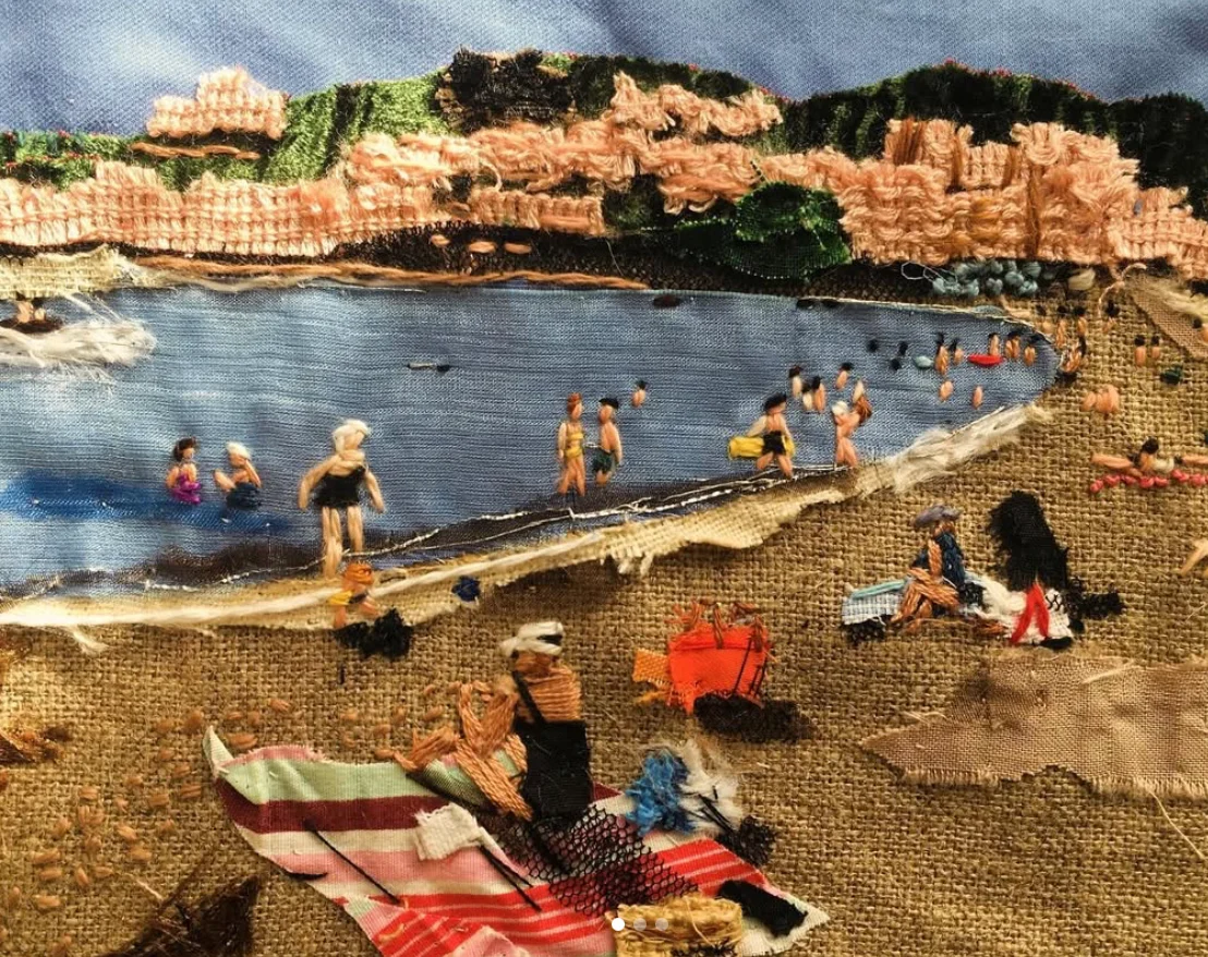 Sandrine Torredemer artwork embroidery
