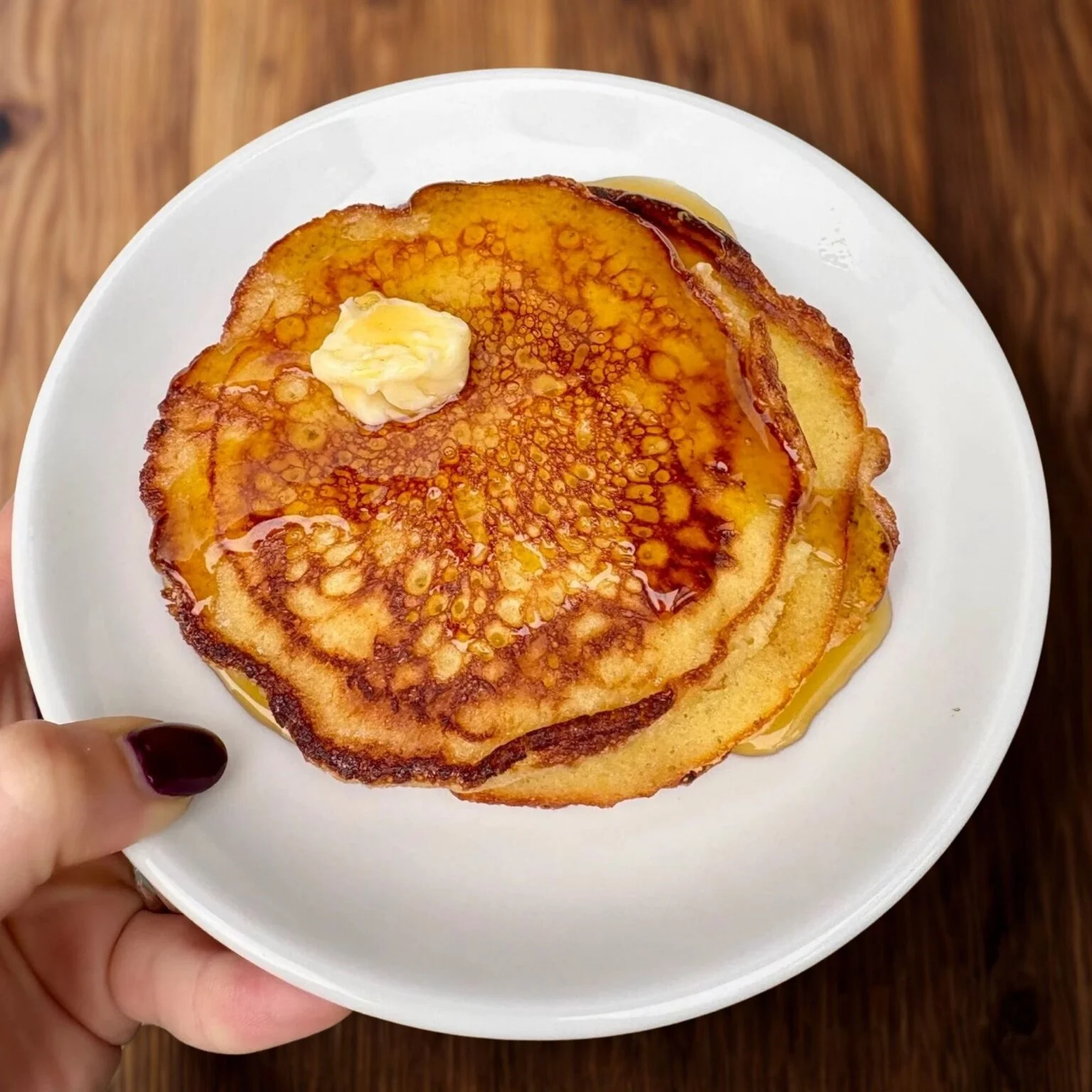 salted butter pancakes from ideal diner Minneapolis