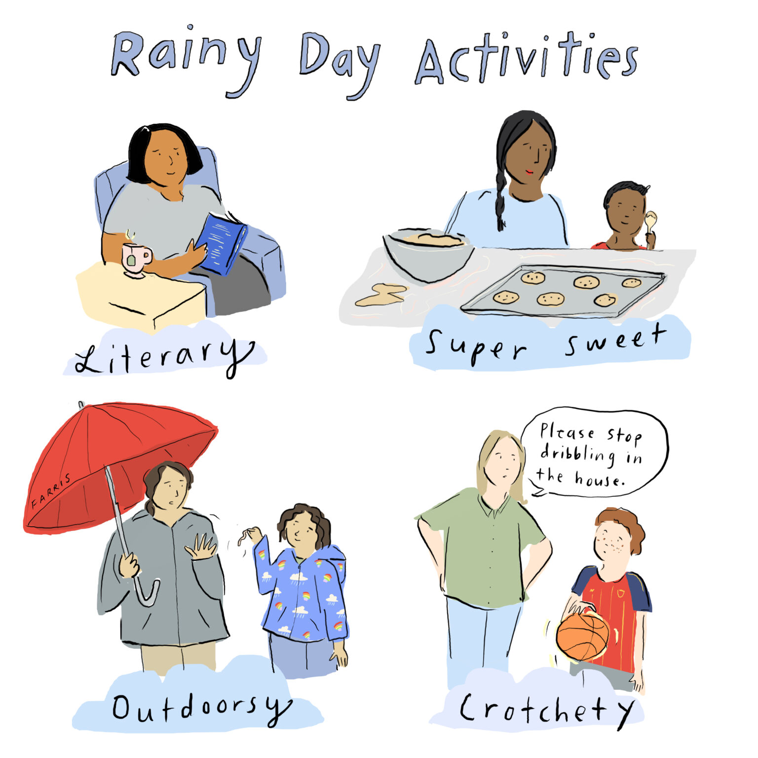 rainy day activities comic grace farris