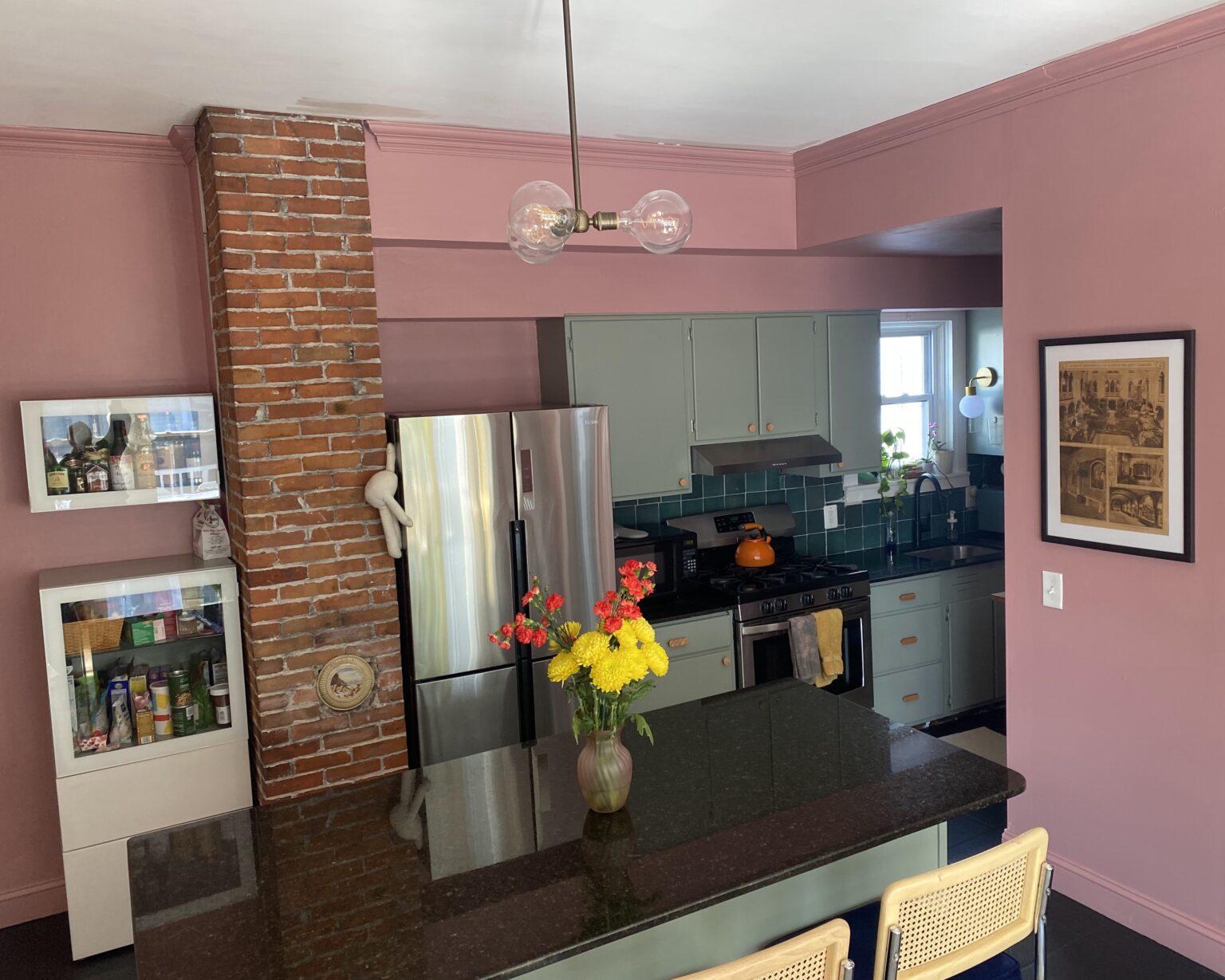 pink kitchen