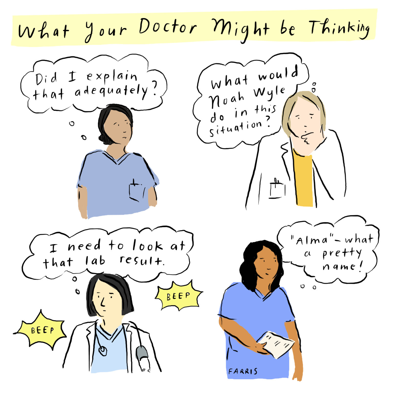 What Your Doctor Might Be Thinking Grace Comic