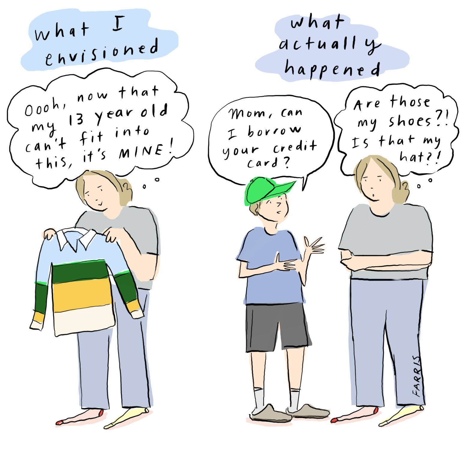 What I envisioned Grace Farris cartoon