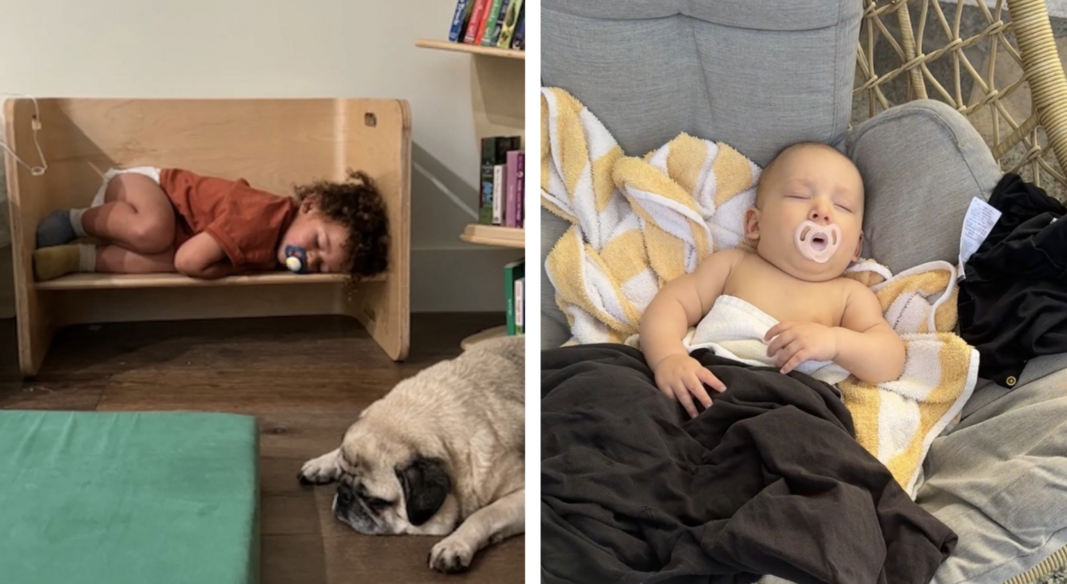 8 cute places babies have fallen asleep