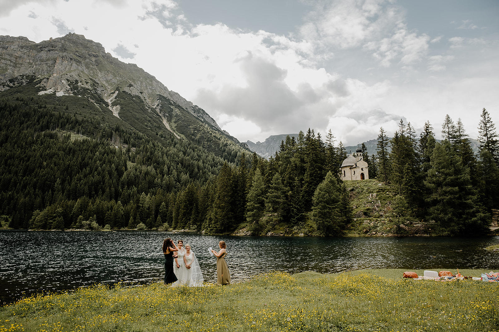 Austria alps hiking wedding elopement