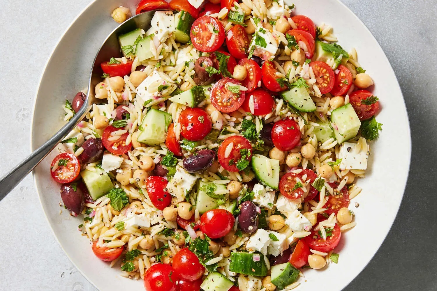 orzo salad greek