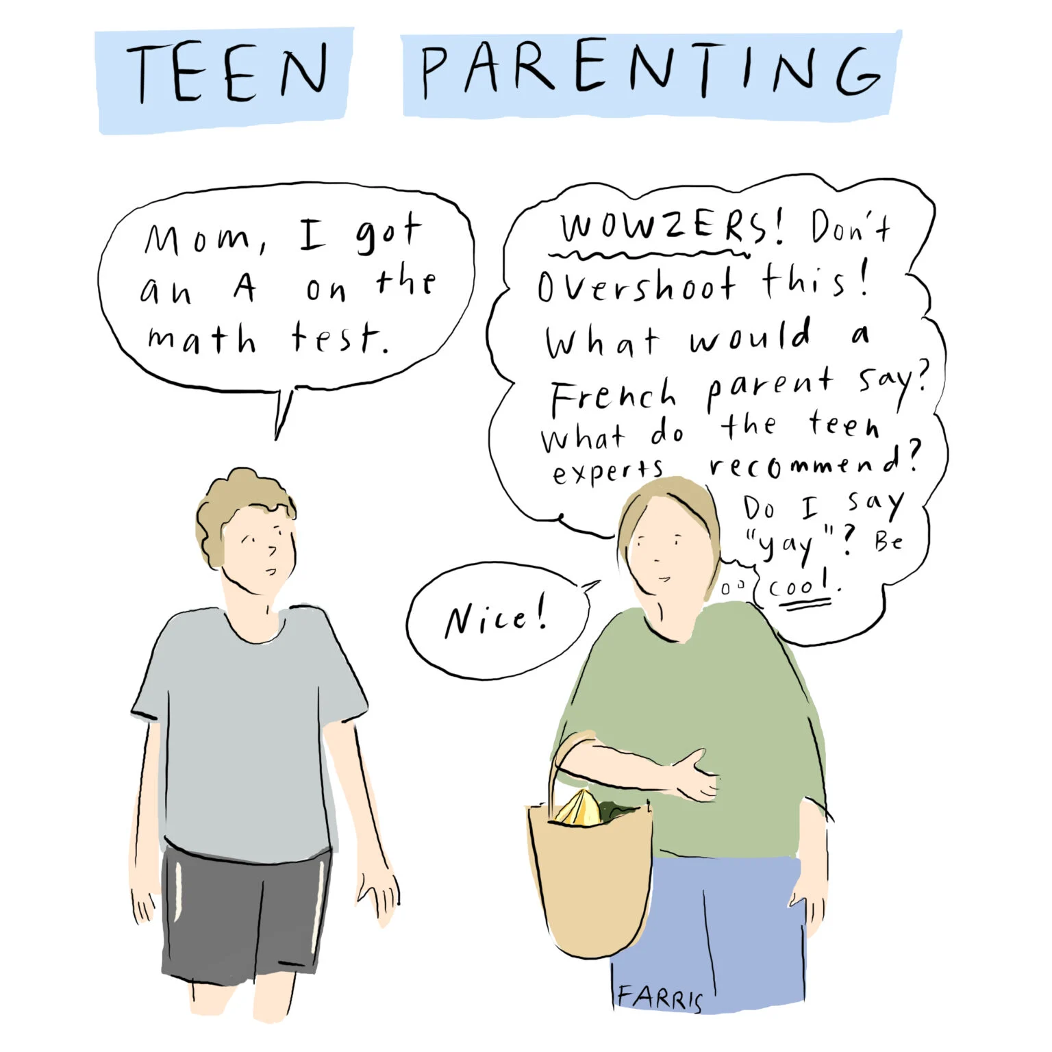 Teen parenting Grace Farris Comic