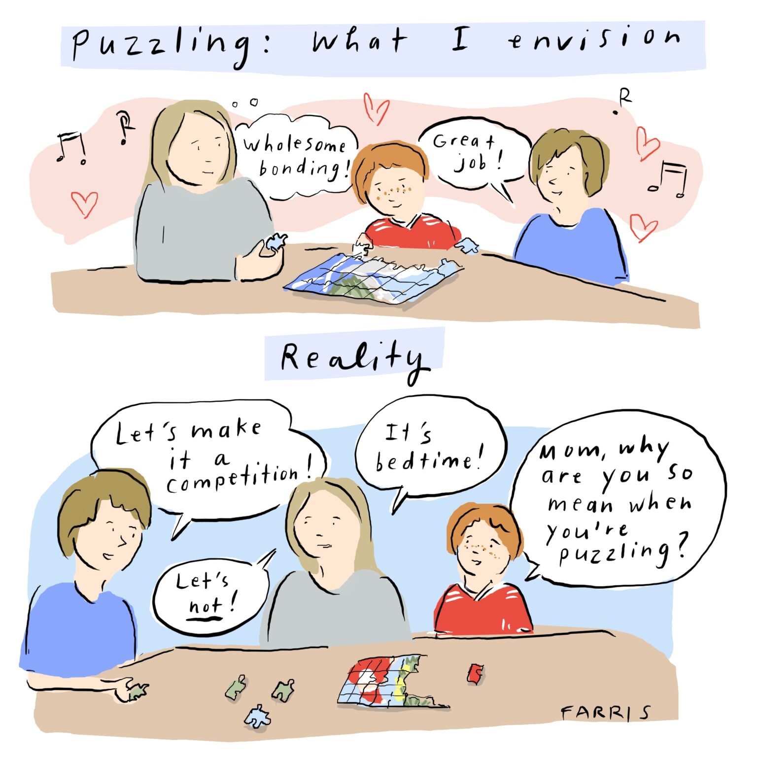 puzzle comic grace farris