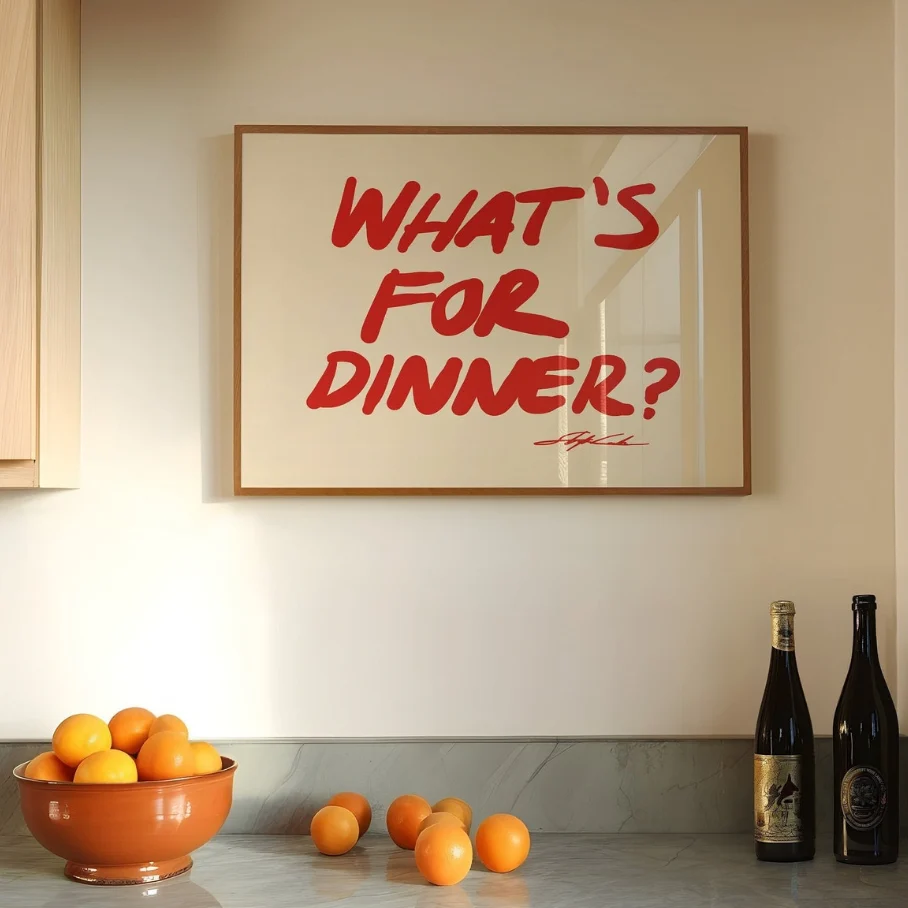 what’s for dinner print etsy