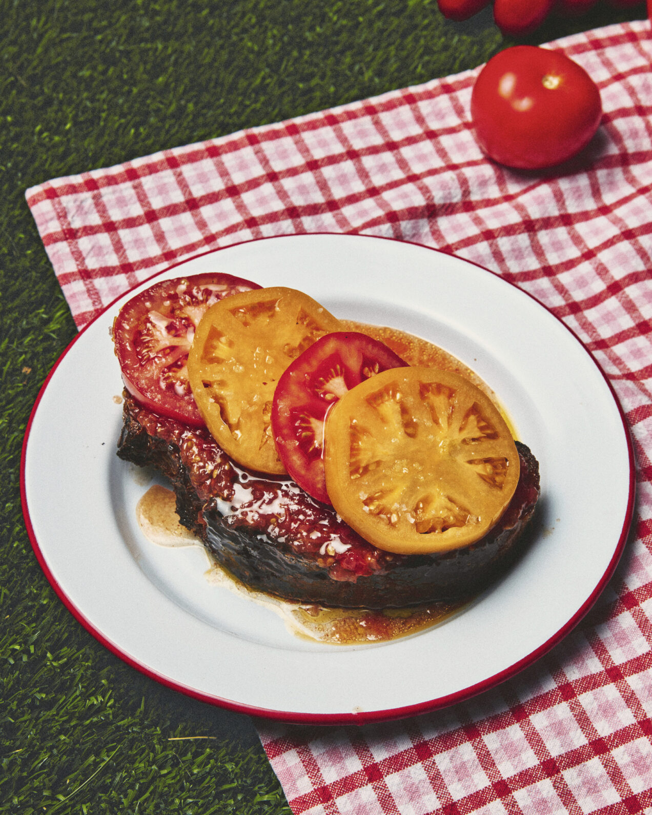 Tomato Dressed in Tomato on Toast