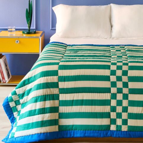 cotton quilt throw