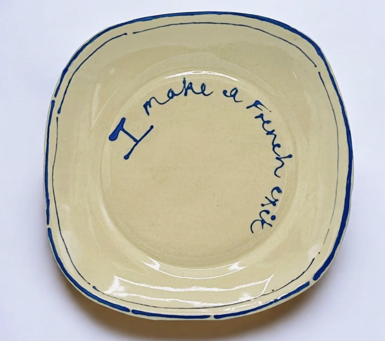 I make a French exit trinket tray