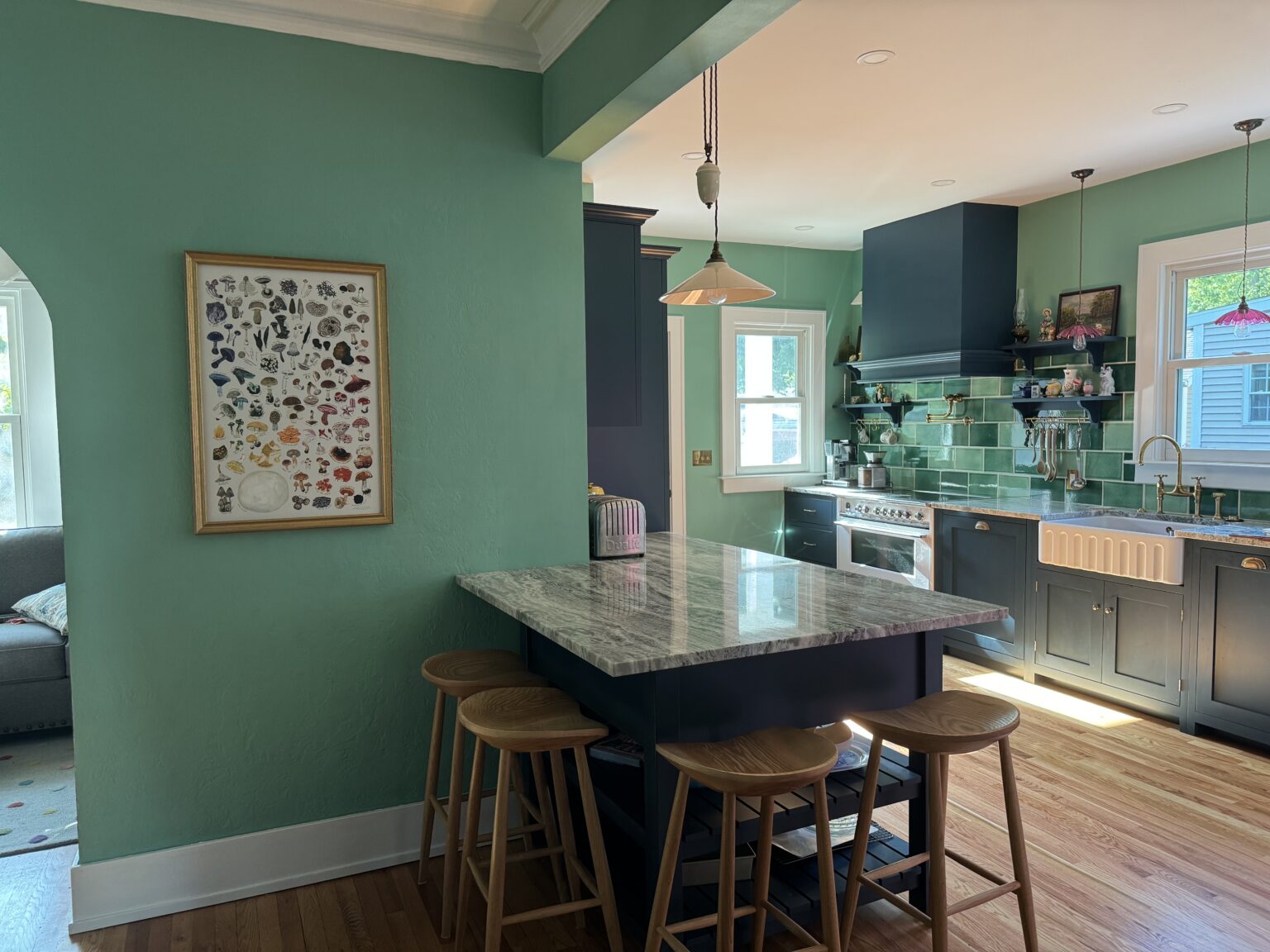 green kitchen