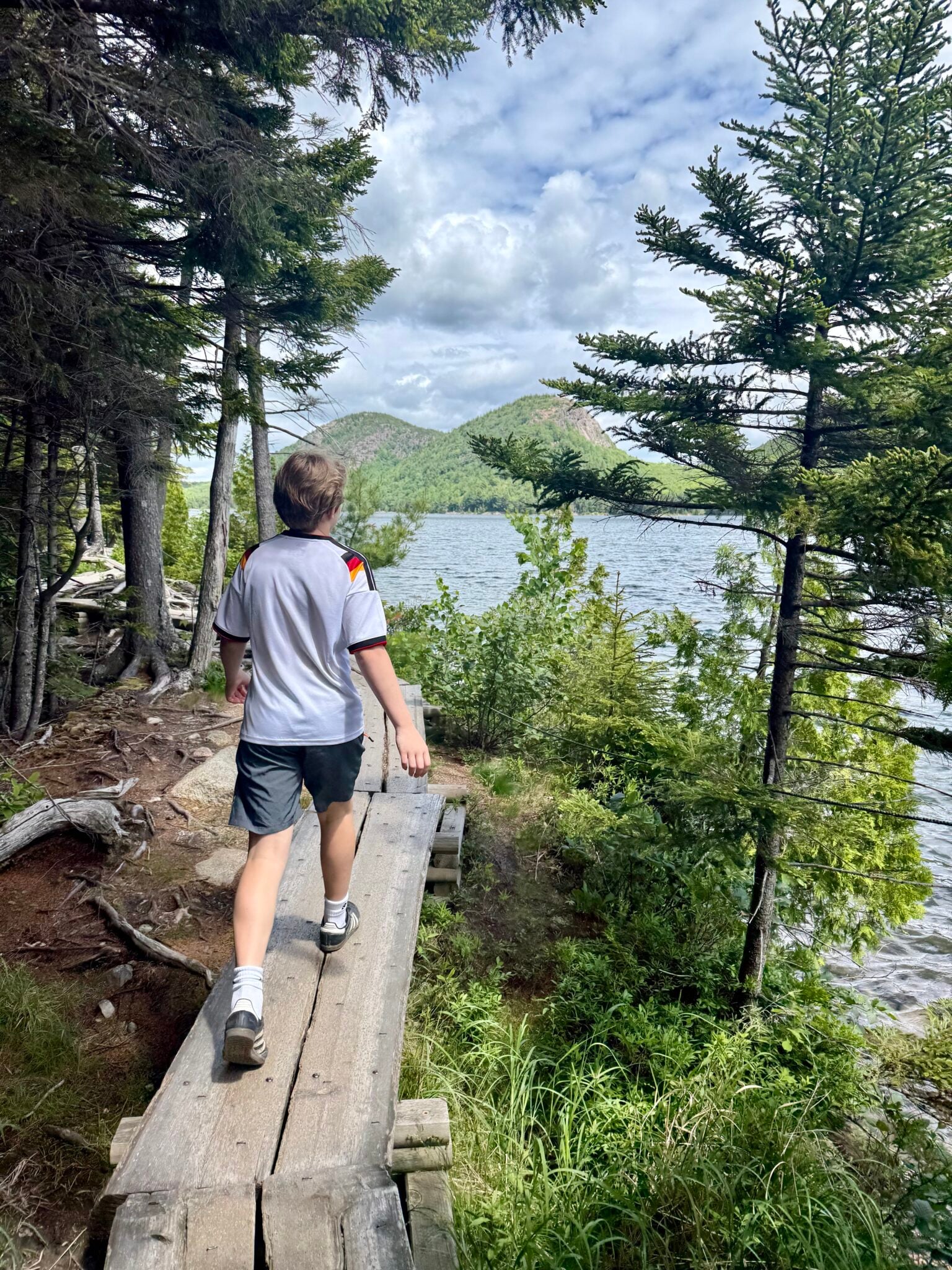 Jordan pond hike Acadia national park