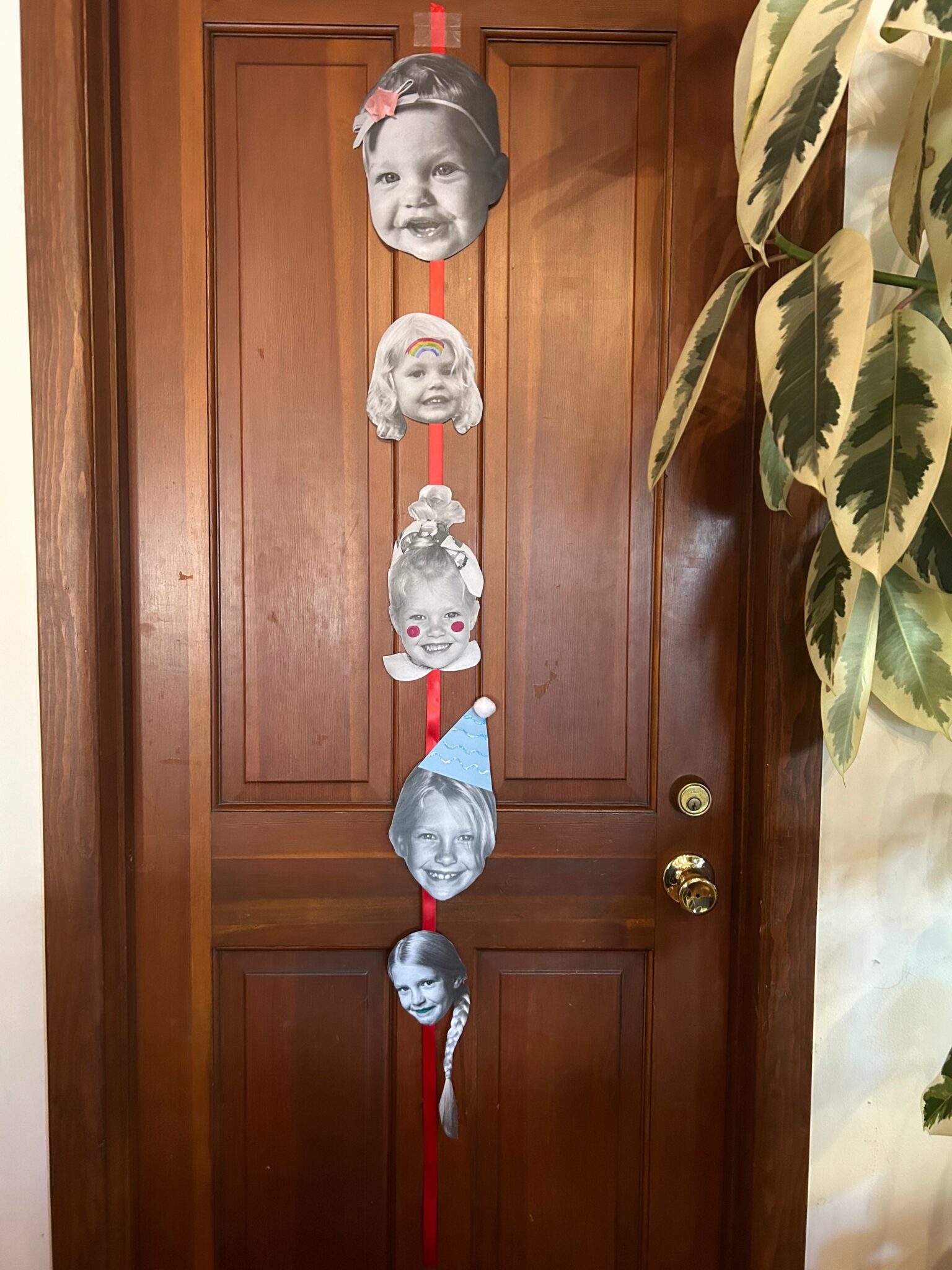 photo garland fun birthday traditions