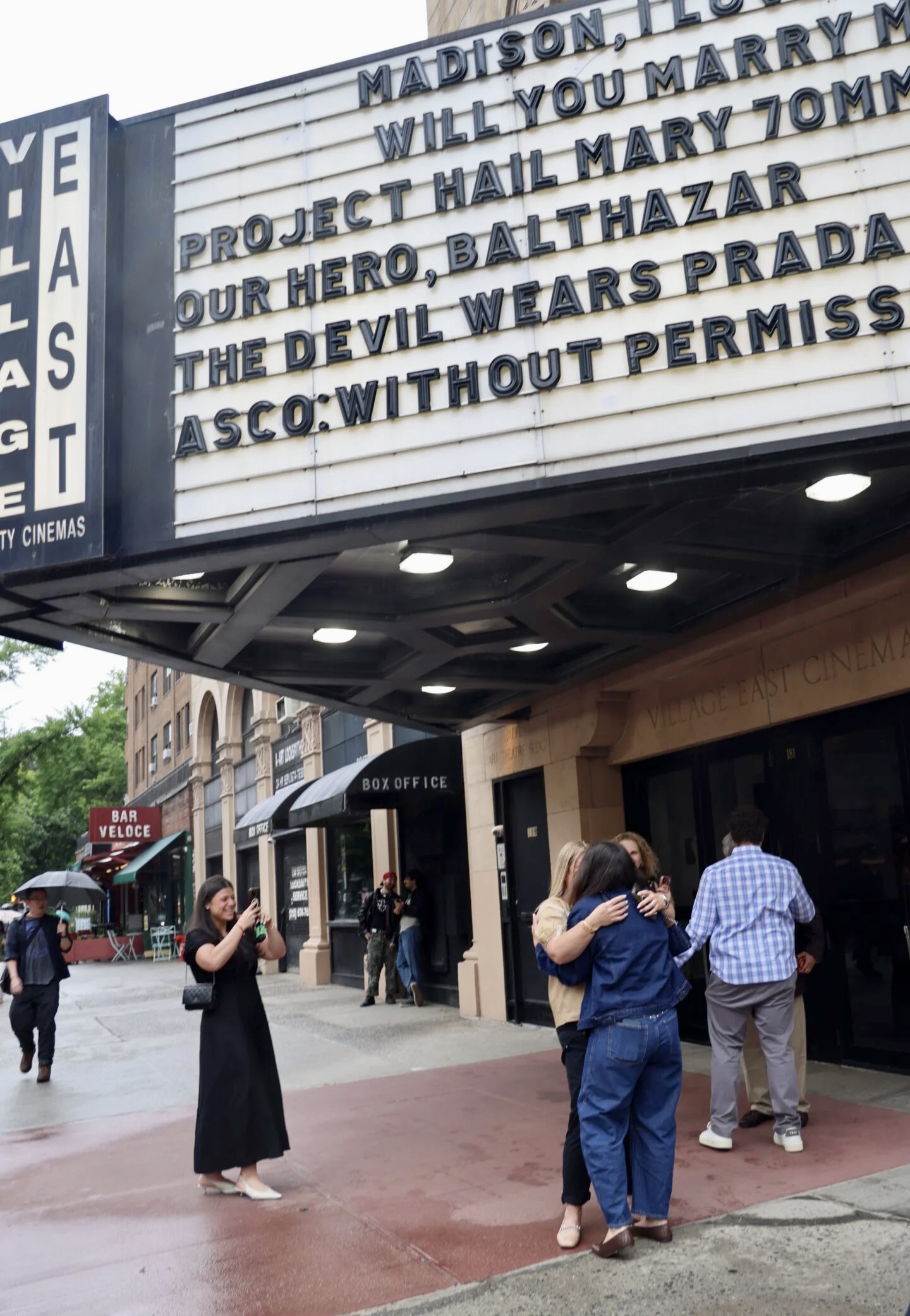 movie theater proposal story