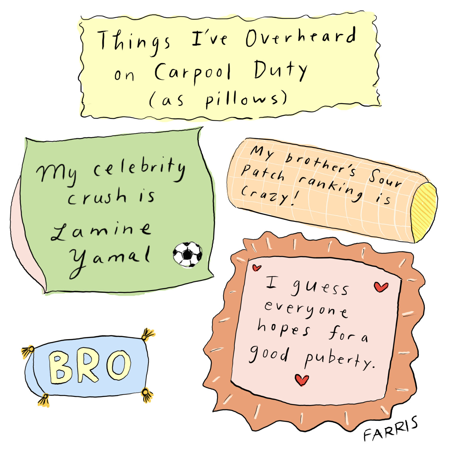 Things I’ve Heard on Carpool Duty Comic