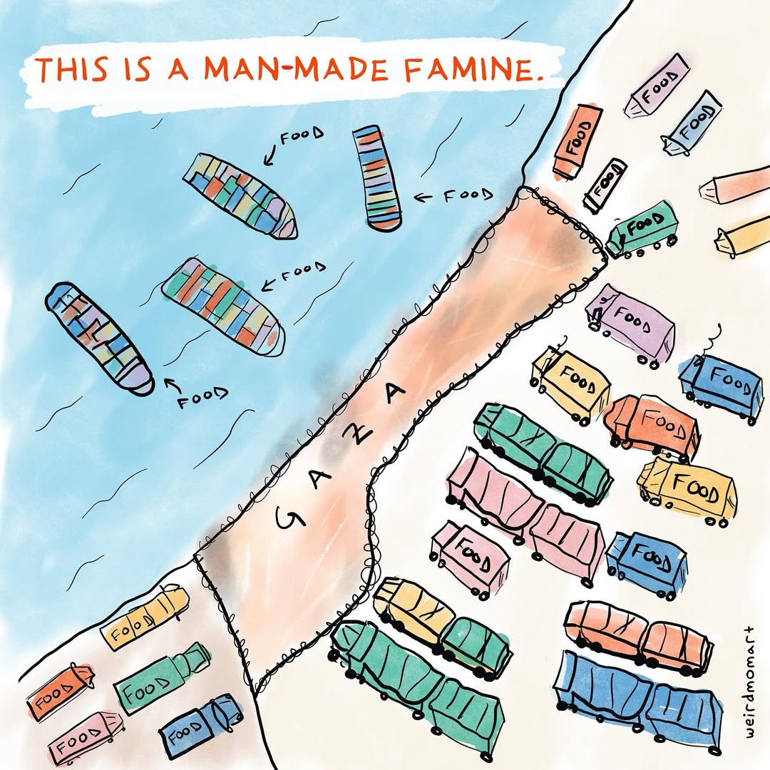 Rachel Deutsch Gaza Man Made Famine Comic