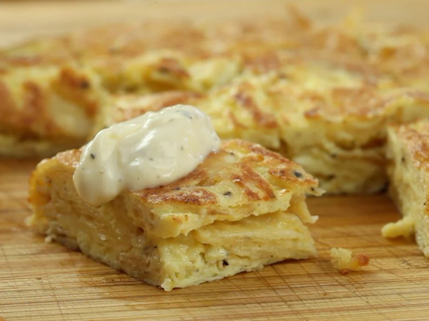 Spanish tortilla with salt-and-vinegar chips by Kenji López-Alt